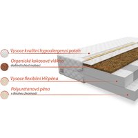 Penový matrac COCO 200x100x14 cm - HR pena / kokos
