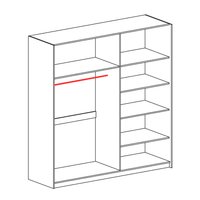 Šatníková skriňa VEKTOR V20 s posuvnými dverami