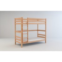 Detská poschodová posteľ z MASÍVU BUK - DANIEL 200x90cm - prírodná
