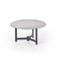 Konferenčný stolík TWINS - hnedý / čierny / sklenený