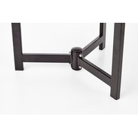 Konferenčný stolík TWINS - hnedý / čierny / sklenený