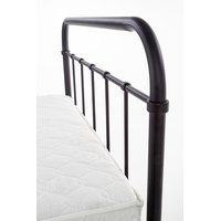 Kovová posteľ LINDA 200x120 cm - čierna