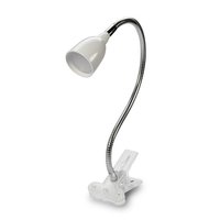 Stolná lampička SNAKE s clipom - LED 2.5W - 3000K - biela