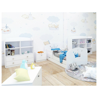 Detská posteľ so zásuvkou 180x90 cm s výrezom KORUNKA + matrace ZADARMO!