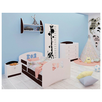 Detská posteľ so zásuvkou 180x90 cm s výrezom mašličkou + matrace ZADARMO!