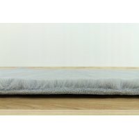 Kusový koberec CHRISTIANIA - svetlo šedý - imitácia králičie kožušiny