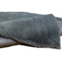 Detský plyšový koberec CHRISTIANIA - tmavosivý