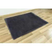 Detský plyšový koberec CHRISTIANIA - tmavosivý