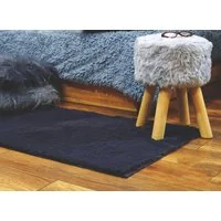 Detský plyšový koberec CHRISTIANIA - tmavosivý