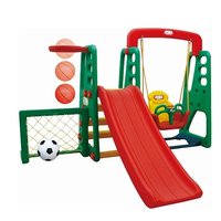 Detské ihrisko MAX - šmykľavka - hojdačka - futbalová bránka - basketbalový kôš - zelené