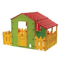 Detský domček s dvojitou záhradkou 118x186x127 cm