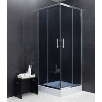 Sprchovací kút maxmax MEXEN RIO grafit - 70x70 cm, 860-070-070-01-40