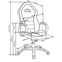Herný stoličky ZENA čierno / červená