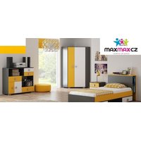 Detská posteľ so zásuvkami YELLOW - typ B - 200x90 cm
