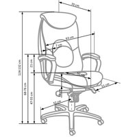 Kancelárska stolička THRONE čierna - nosnosť 150 kg