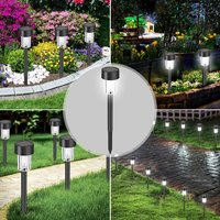 Záhradná LED solárna lampa do zeme 32x5,5 cm - čierna