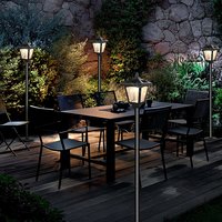 Záhradná LED solárna lampa stojace 92x14 cm