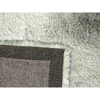 Plyšový koberec MARENGO - šedo / zelený