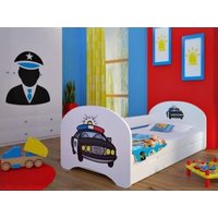 Detská posteľ pre DVA (s výsuvným lôžkom) 160x80 cm - POLÍCIA