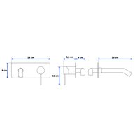 Podomietková batéria MAXMAX Rea VIVA - čierna