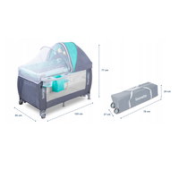 Detská cestovná postieľka Lionel Sven Plus - béžová