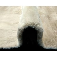Kusový koberec CHRISTIANIA - béžový - imitácia králičej kožušiny