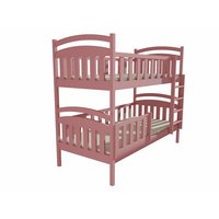 Detská poschodová posteľ z MASÍVU 200x90cm so zásuvkami - PP007