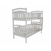 Detská poschodová posteľ z MASÍVU 200x90cm so zásuvkami - PP007