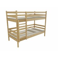 Detská poschodová posteľ z MASÍVU 200x90cm so zásuvkami - PP008