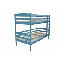 Detská poschodová posteľ z MASÍVU 200x90cm bez šuplíku - PP012