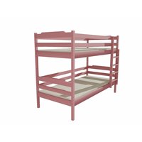 Detská poschodová posteľ z MASÍVU 180x80cm so zásuvkami - PP012
