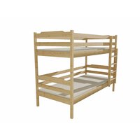 Detská poschodová posteľ z MASÍVU 200x80cm bez šuplíku - PP012