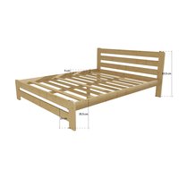 Posteľ z masívu 200x140 cm - MK1B