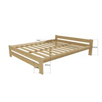 Posteľ z masívu 200x180 cm - MK6B