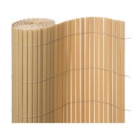Clona na plot - imitácia bambusu - 100x400 cm prírodná
