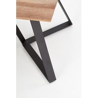 Jedálenský stôl CALGARY - 180x90x76 cm - orech + čierna