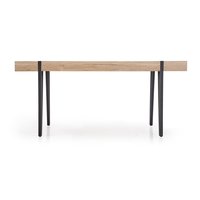 Jedálenský stôl JOHAN - 170x90x76 cm - dub san remo + čierna