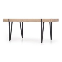 Jedálenský stôl JOHAN - 170x90x76 cm - dub san remo + čierna