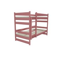 Detská poschodová posteľ z MASÍVU 200x90cm bez šuplíku - PP014