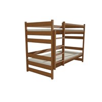 Detská poschodová posteľ z MASÍVU 200x80cm so zásuvkami - PP014
