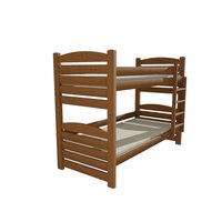 Detská poschodová posteľ z MASÍVU 200x90cm so zásuvkou - PP025