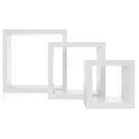 Zostava 3 nástenných políc - biele