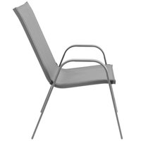 Záhradná stolička POLO - svetlo šedé