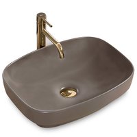 Keramické umývadlo Gizela 50 cm - šedé matné