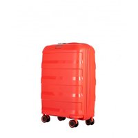 Moderné cestovný kufor MONTREAL - oranžový