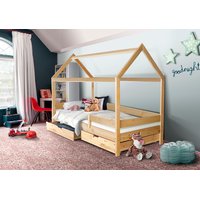 Detská Domčekové posteľ KIDS SAFARI - PRÍRODNÉ 200x90 cm