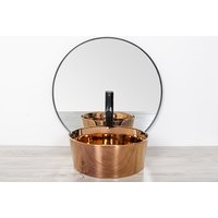 Keramické umývadlo MAXMAX Rea IDA - Rose gold zlaté