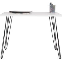 Písací stôl LOFT - biely / čierny