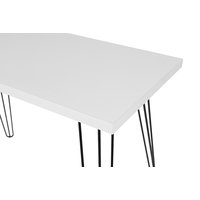 Písací stôl LOFT - biely / čierny