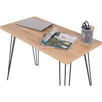 Písací stôl LOFT - dub sonoma / čierny